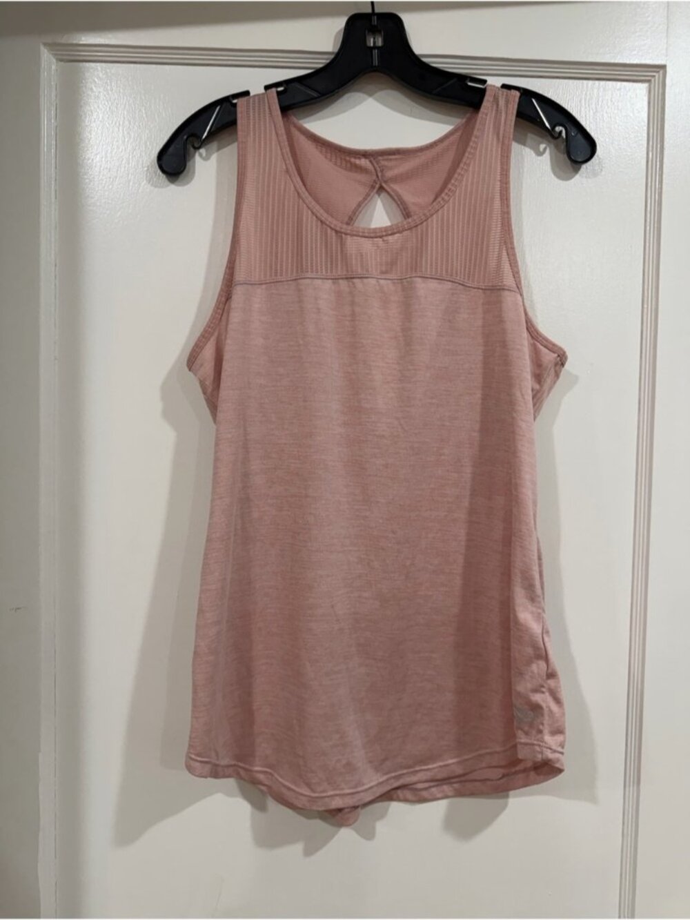 Dusty Rose Tank Top with Keyhole Back